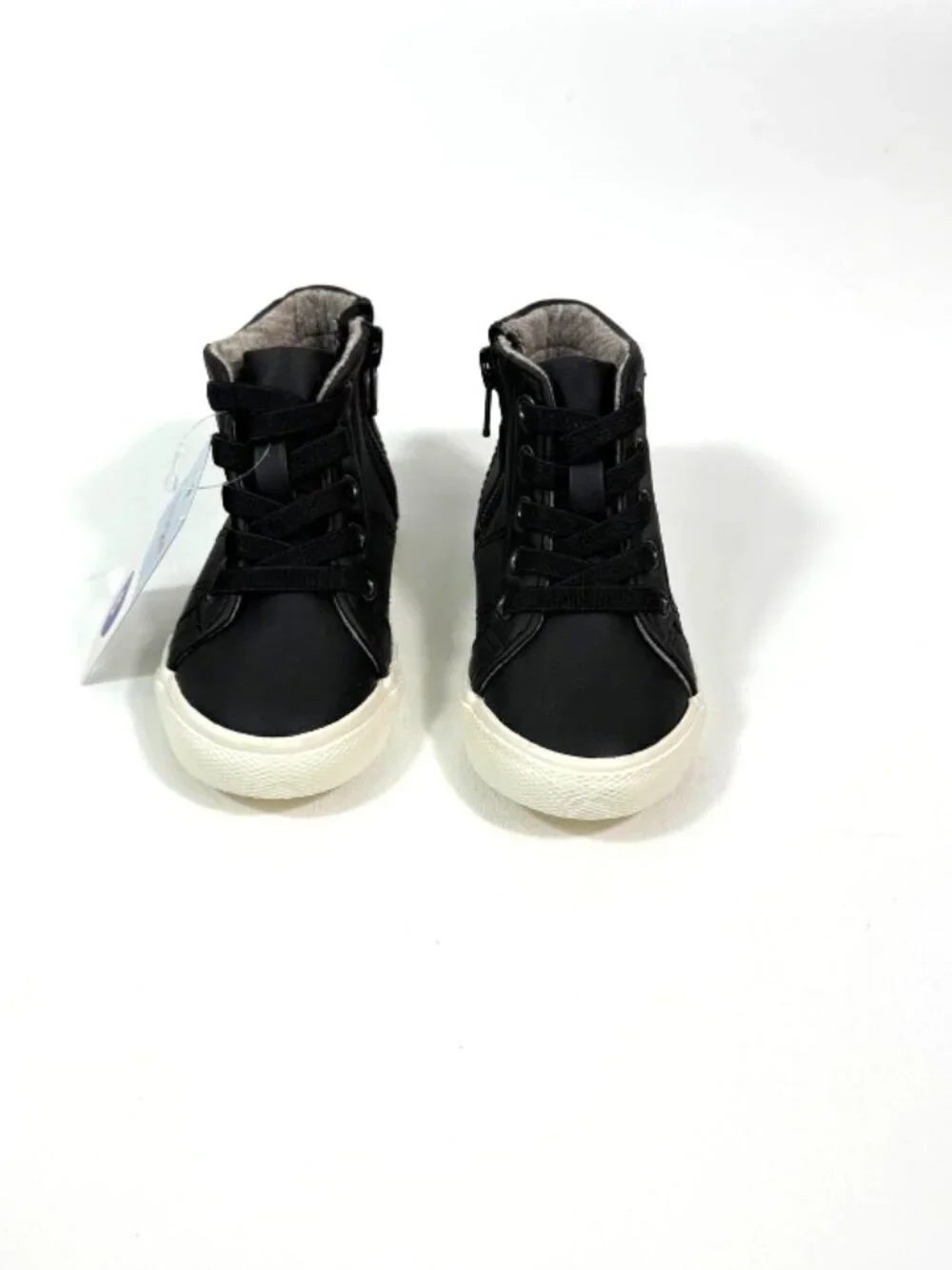 Cat and Jack Black Toddler Boy’s Tie Up Ankle Boots Size 6